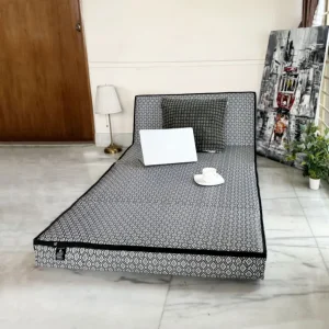 Relax Floor Mattress - GREY BLOCK PATTERN PREMIUM SLEEPING MAT (EXTRA THICK)