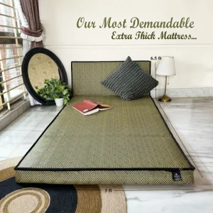 Relax Floor Mattress- Green Wave Double Sleeping Mattress