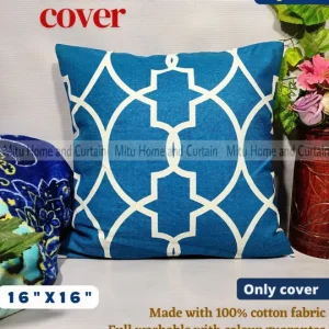 Cushion Cover sofa cushion cover 100% cotton fabric and zipper facility cushion protector Standard 16"X 16"