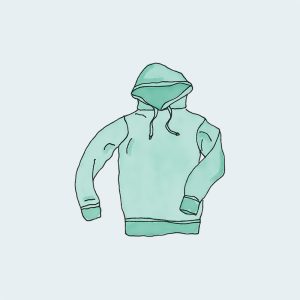 Green Casual Hoodie