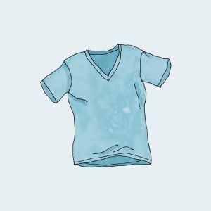 Blue V-Neck T-Shirt