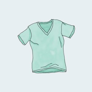 Green V-Neck T-Shirt